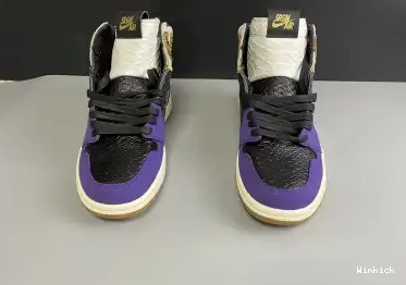  GOLD OG UNION PURPLE 1 “MAMBA” JORDAN HIGH X BLACK AIR 555088-171 0527